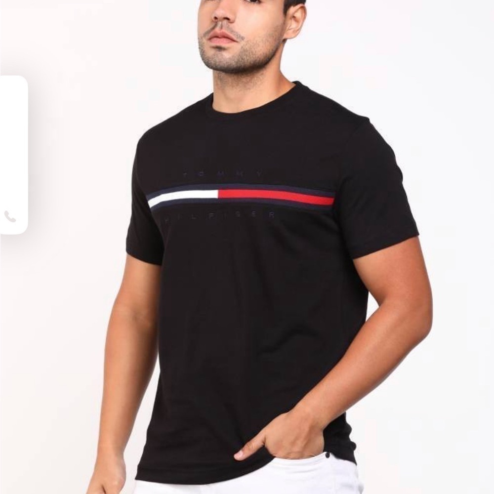 NEW Tommy Hilfiger men’s cotton tee shirt size XXL black